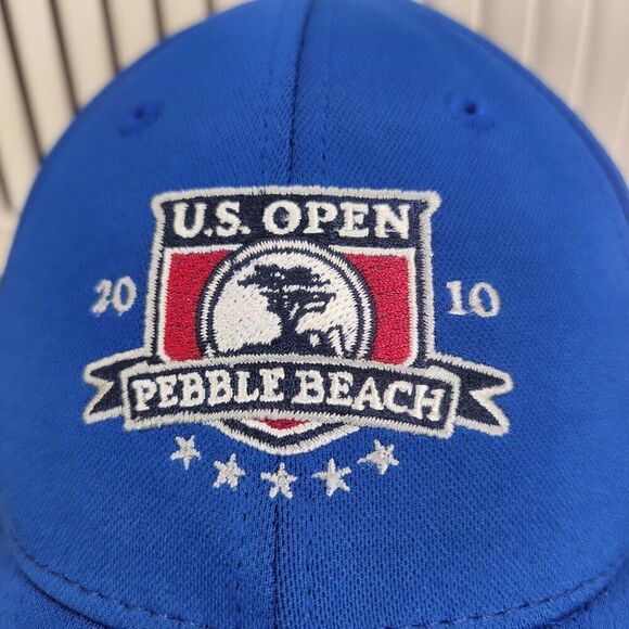 2010 U.S. Open Pebble Beach American Needle Fitted Sz S/M Hat Cap Blue Golf PGA - Picture 3 of 11